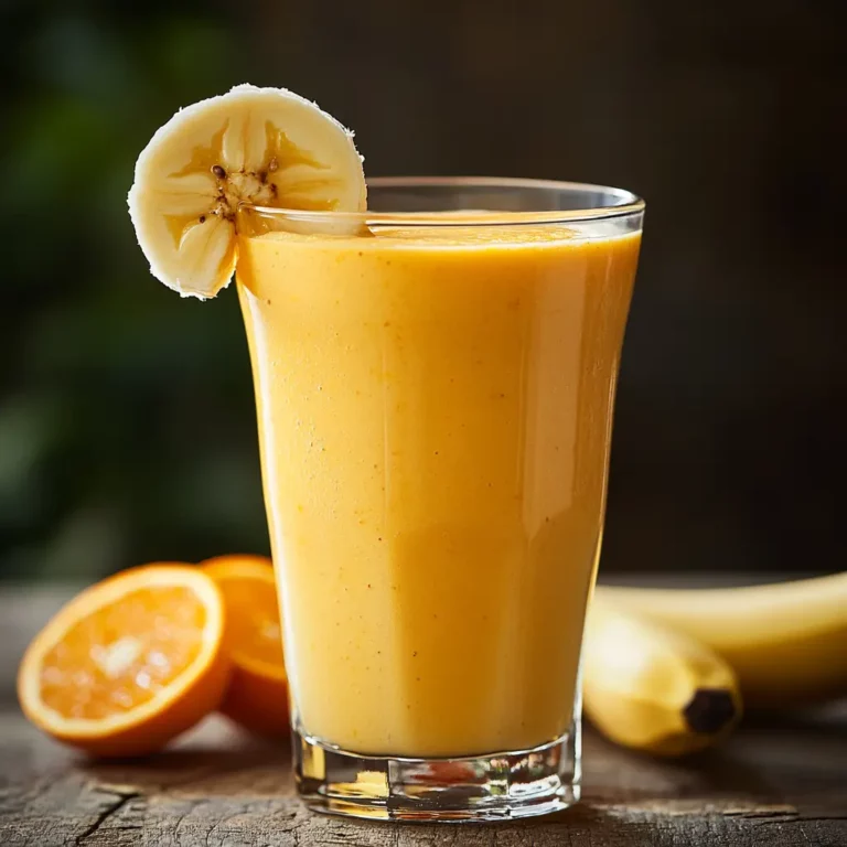 Orange Banana Smoothie recipe