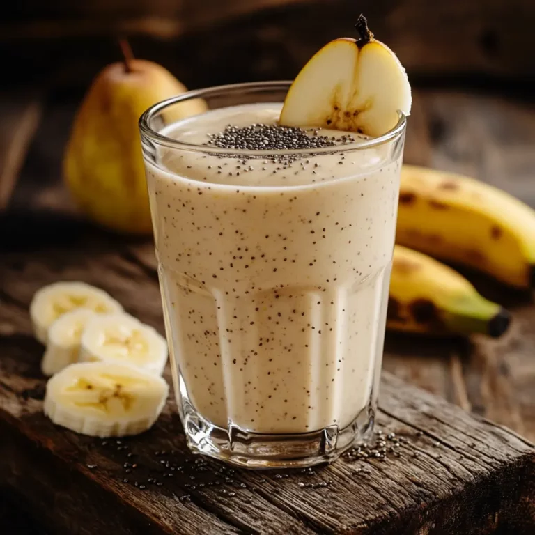 Vegan Pear Banana Smoothie