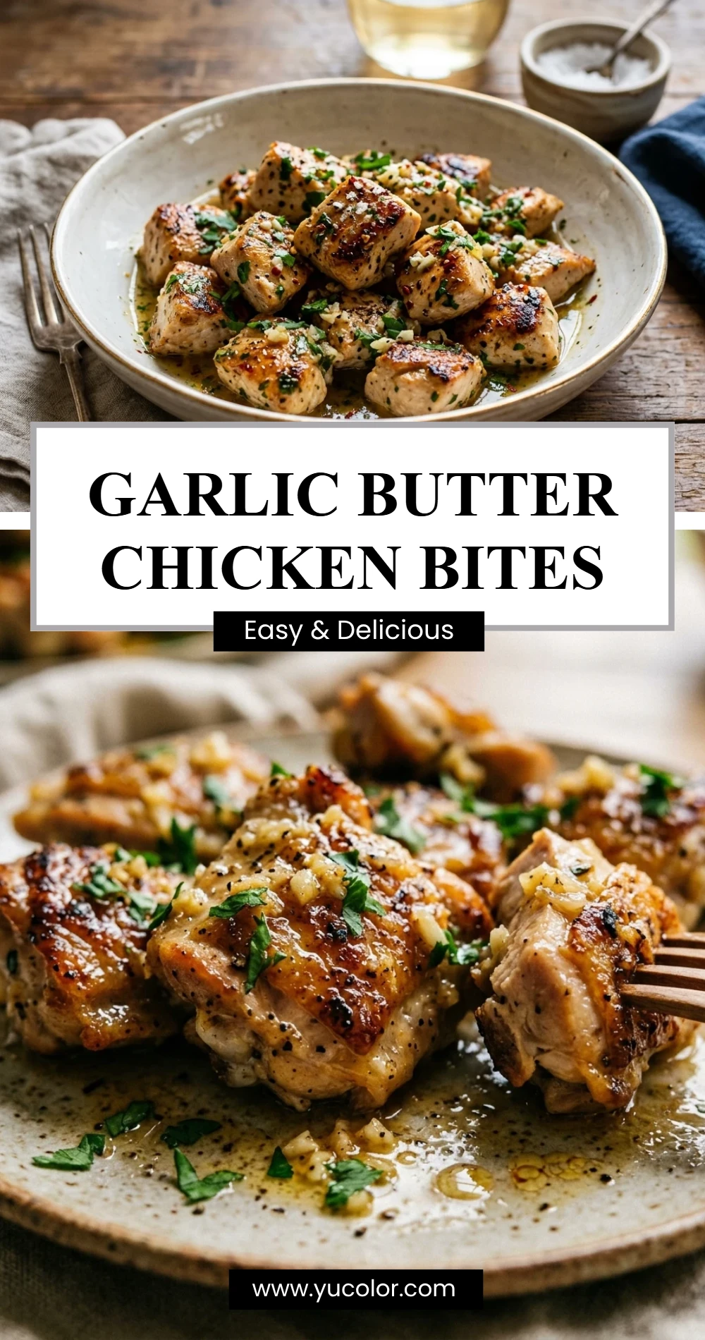 Garlic Butter Chicken Bites