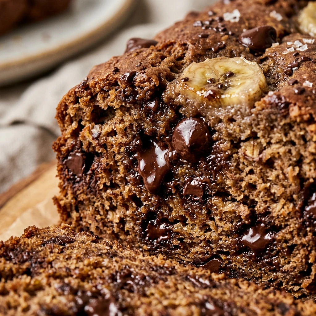 High Protein Chocolate Chip Banana Bread