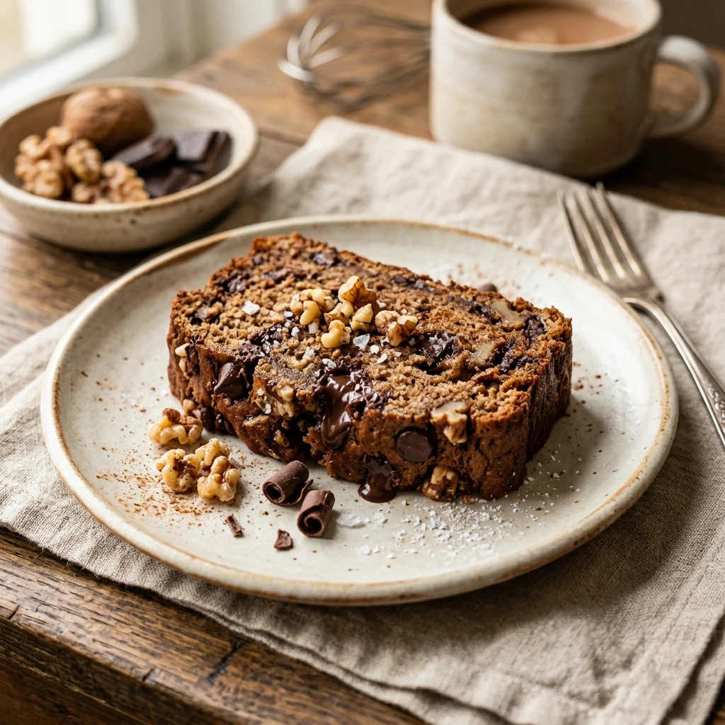 High Protein Chocolate Chip Banana Bread